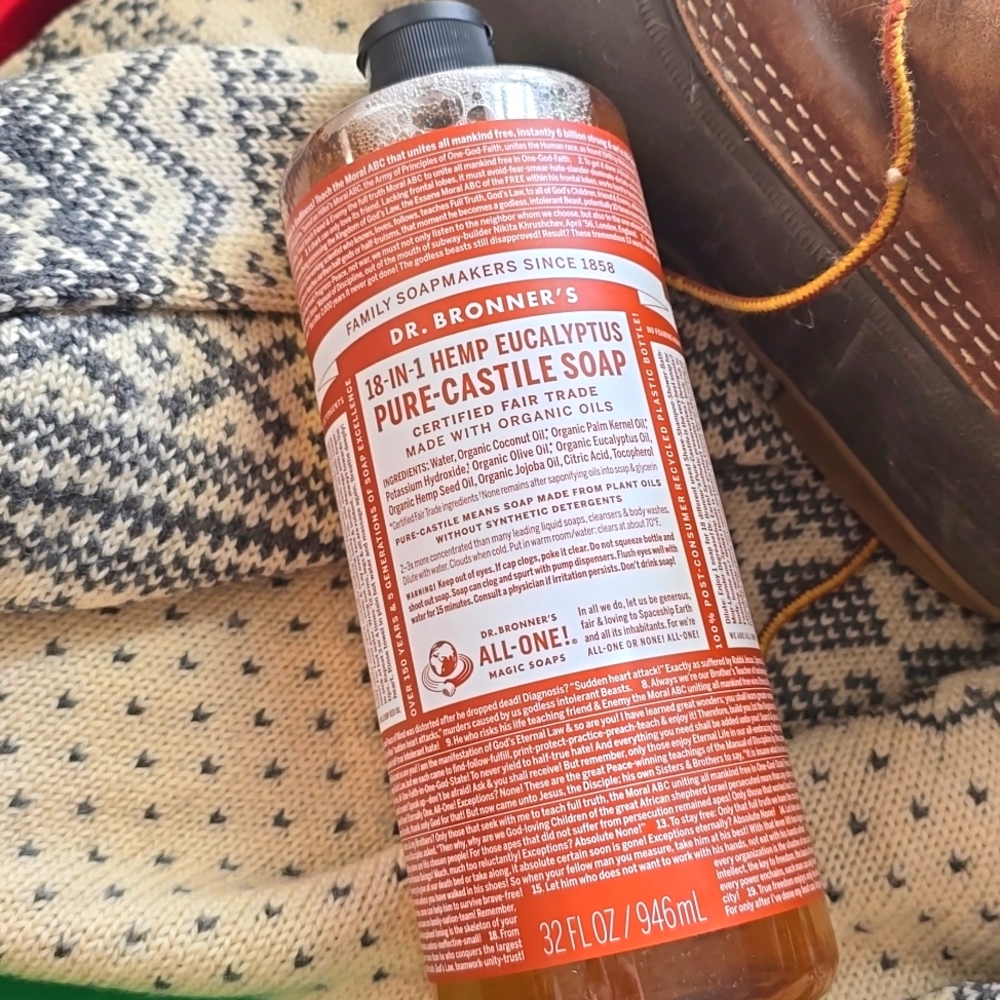 Dr. Bronner's 💕 Hemp Eucalyptus Pure Castile Every Thing 18 ~ 1 Soap 32oz
